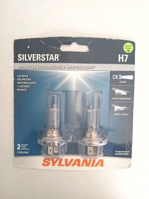SYLVANIA H7 SilverStar Halogen Bulbs   Brighter High/Low Beam Upgrade (2PK)