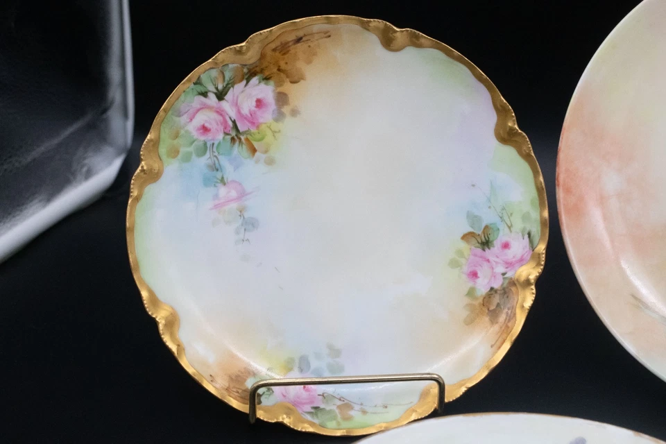 Vintage Lot of 5 Beautiful Floral Decorative Plates Some Haviland France - Image 3 of 4