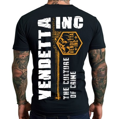 Vendetta Inc. Herren Shirt Culture of Crime Schwarz Gr. S 5XL kurzarm TShirt 