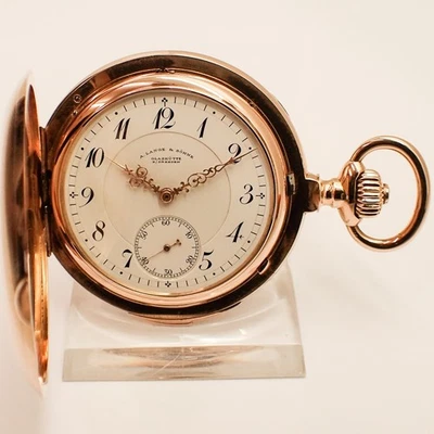 A. LANGE & SÖHNE SAVONETTE TASCHENUHR VIERTELREPETITION QUATER REPEATER Q I GOLD - Bild 1 von 4