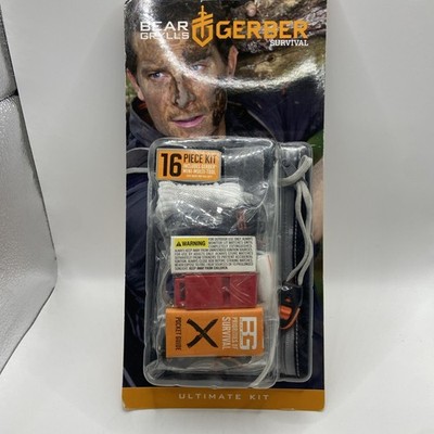 Gerber Survival Bear Grylls Ultimate 16 Piece Kit w/ Multi Tool & More Brand New
