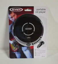 JENSEN CD-60 Portable CD Player Bass Boost FM Receiver Auto Power Off Skip NOS