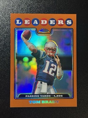 2008 Topps Chrome TOM BRADY /425 COPPER REFRACTOR #TC121 LEADERS