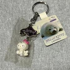 Rare Hokkaido Limited Edition Kitty Ezo Seal Keychain, Used, Great