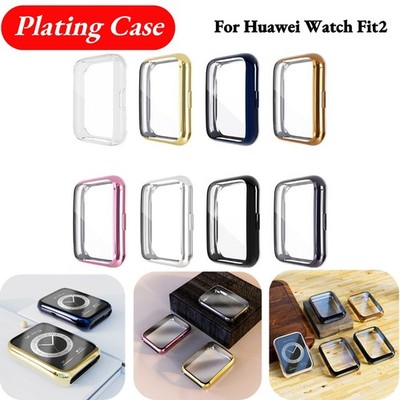 All-Around For Huawei Watch Fit 2 Protector Cover Bumper Case TPU Plated Screen