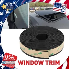 D-Shape Car Door Window Trim Edge Self Adhesive Rubber Weatherstrip Seal Strips