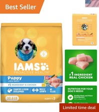 Iams Proactive Health Chicken Dry Dog Food For Puppies, 30.6 Lb Bag 2.17 per pound