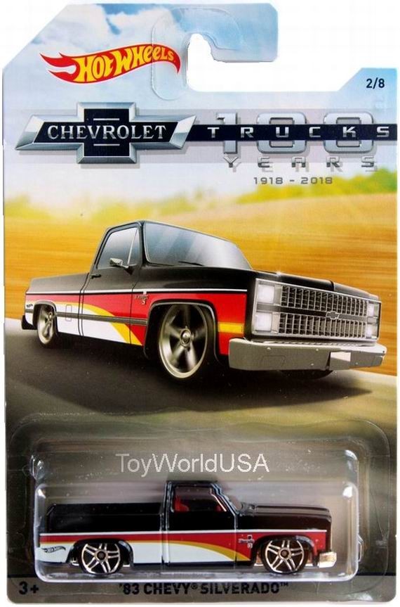 2018 Hot Wheels 100 Years of Chevy Trucks Series #2 '83 Chevy Silverado