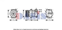 Kompressor Klimaanlage AKS Dasis 851603N Passend FÜR Fiat Klima Kompressor