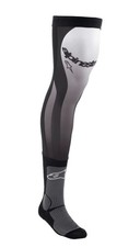 ALPINESTARS GINOCCHIERE CALZE LUNGHE NERO BIANCO MOTOCROSS MX ENDURO ADULTO NUOVO PAIO