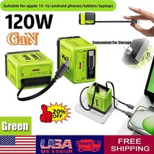 2 In 1 GaN Charger Scalable 120W Max Fast Charger Module With Type C  USB Ports