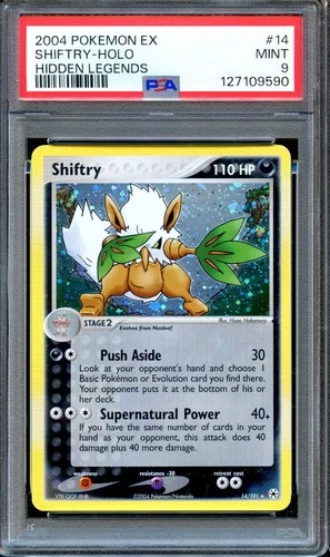 PSA 9 Shiftry 14/101 Hidden Legends EX Pokemon Card Holo MINT