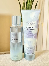 VICTORIA  S SECRET COASTAL BLOOMS FRAGRANCE MIST AND FRAGRANCE LOTION 8 fl oz