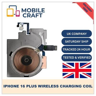 Für iPhone 16 Plus NFC Kabellose Ladespule mit Blitzlicht Flex Ersatz