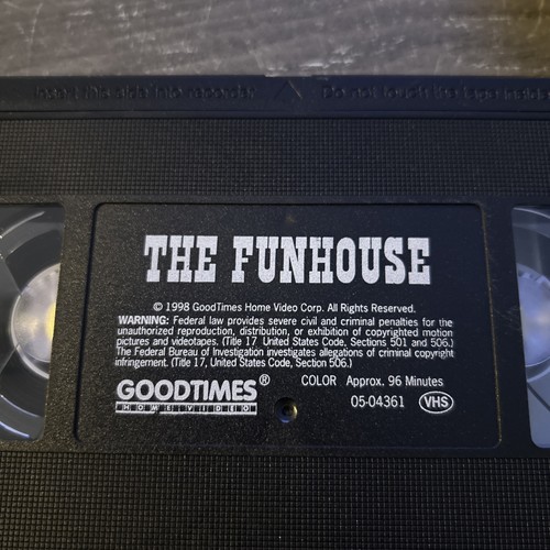 The Funhouse 1981 - VHS (GoodTimes Home Video, 1998) Tobe Hooper, Horror - Foto 5 di 5