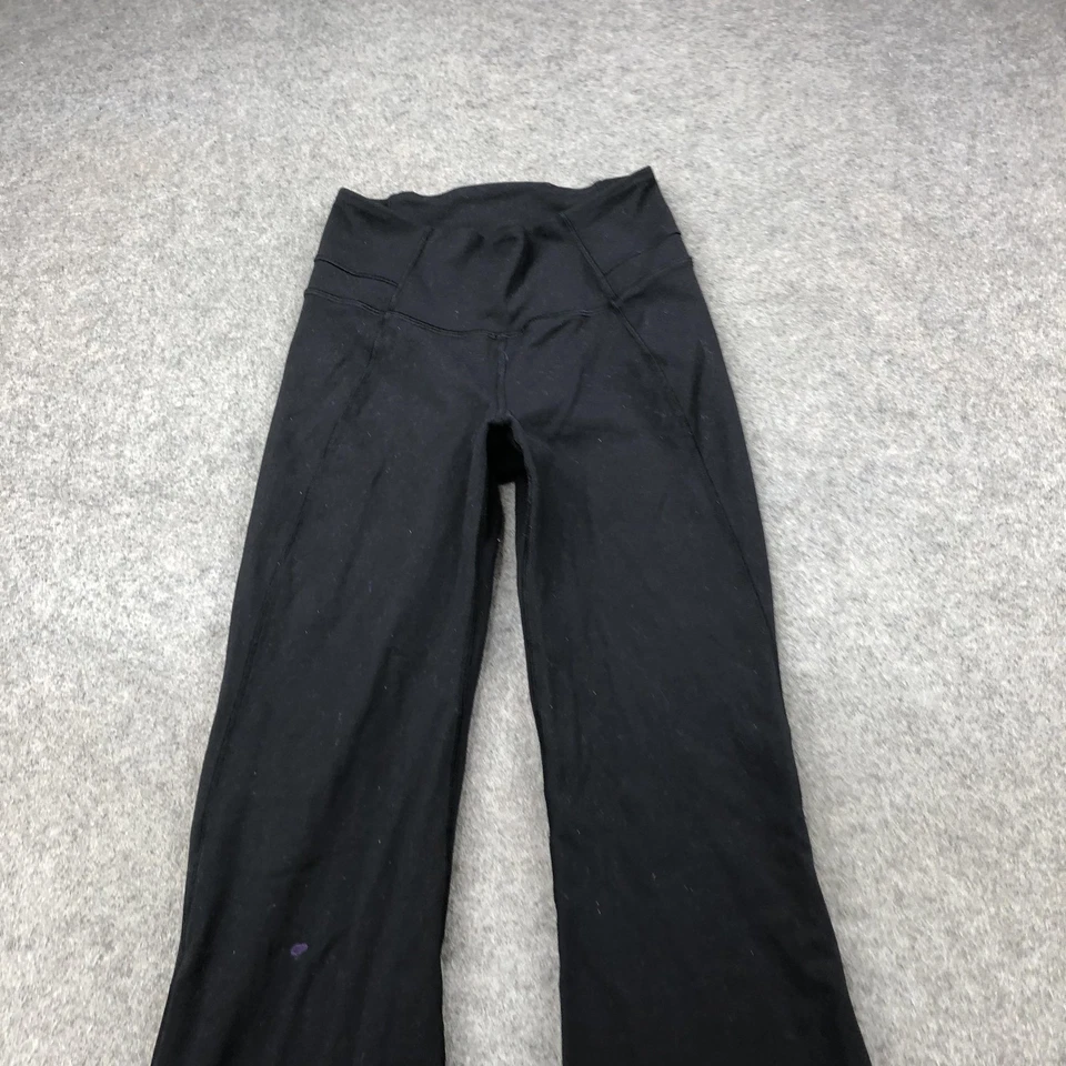 Lululemon Pants Womens 4 Black Groove Flare Yoga Activewear Gym Athletic Stretch - Image 3 of 4