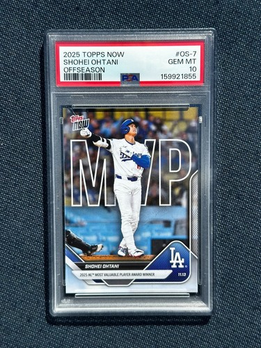 2025 Topps Now #OS-7 Shohei Ohtani Offseason PSA 10 Gem MT AC983