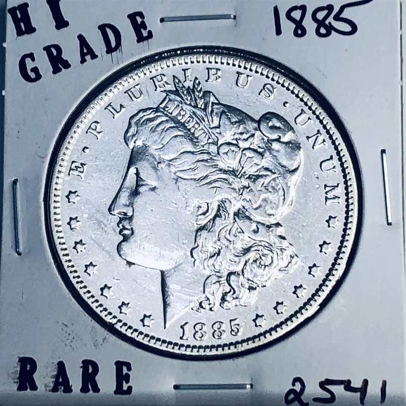1885 MORGAN SILVER DOLLAR HI GRADE GENUINE U.S. MINT RARE COIN 2541