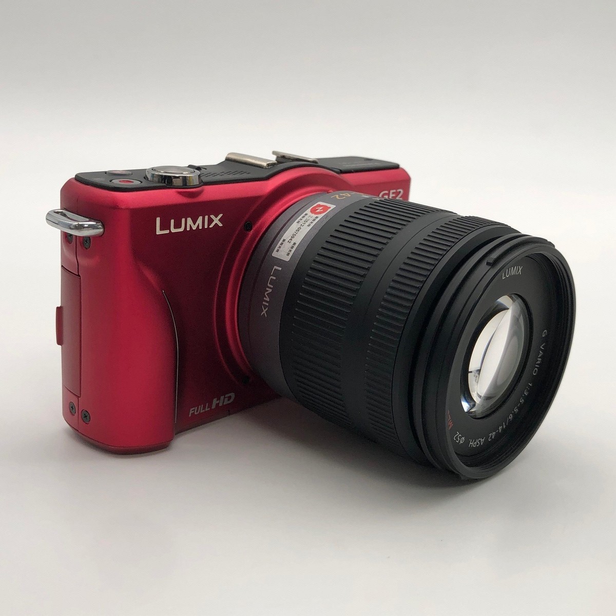 Panasonic LUMIX DMC-GF2 Digital Mirrorless Red Camera 14-42mm f