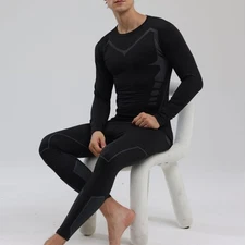 M Thermal Underwear Set Shirt Pants Autumn Slim Fit Thermal Underwear Top