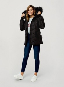 miss selfridge black puffer jacket
