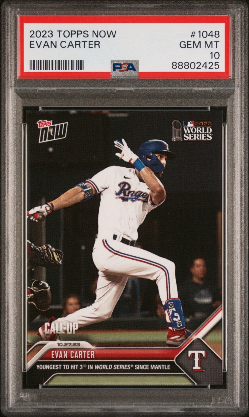 199 PSA10 エヴァンカーター 書き込め TOPPS SAPPHIRE auto