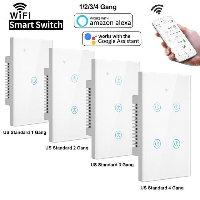 4 gang smart light switch alexa