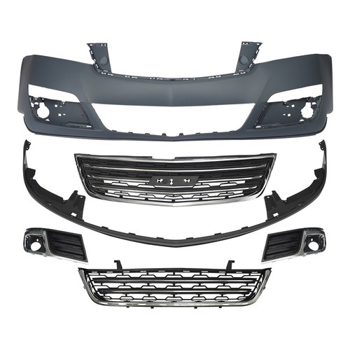 For Chevy Traverse 2013-2017 Front Bumper Cover Grille Assembly Kit Set - Picture 5 of 12