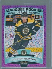 2019-20 OPC Platinum Marquee Rookies Violet Pixels #185 Connor Clifton 372/399 