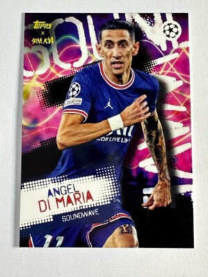 Topps Steve Aoki 2021/22 UEFA Champions League Paris PSG Angel di Maria