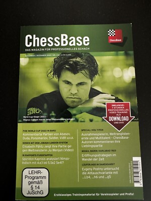 ChessBase GmbH Schach Magazin Nr: 216 (Nov/Dez 2023) + DVD Deutsch/ Englisch