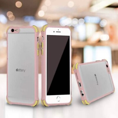 DATTERY Case for iPhone 6P Precise Cutout for Charging Built in Screen Protector