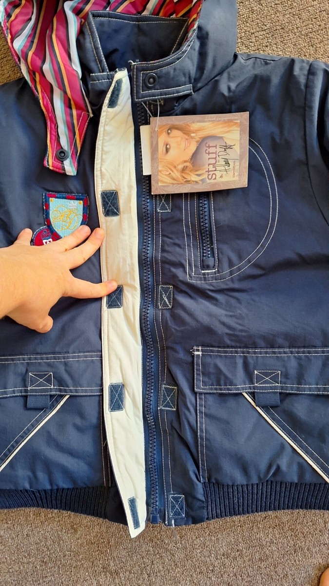 Veste Puffer Vintage Stuff By Hilary Duff - Taille XL, Bleue, Neuve Avec étiquettes