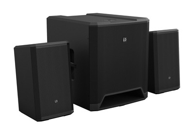 LD Systems DAVE 15 G4X Compact 2.1 PA System with Bluetooth & Mixer - 1000W RMS