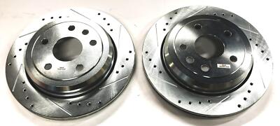 Powerstop Evolution Drilled and Slotted Rear Brake Rotor Set AR83077XPR NOS