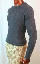 Polo By Ralph Lauren Ribbed Sweater Dark Grey Grey POLO Pony NWT