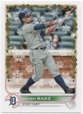 Javier Baez 2022 TOPPS HOLIDAY BASEBALL Base Short Print #HW159 Tigers