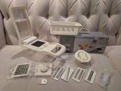 NEW! CWC 14 Piece Kitchen Vegetable Fruit Food Onion Chopper Cutter Dicer Slicer