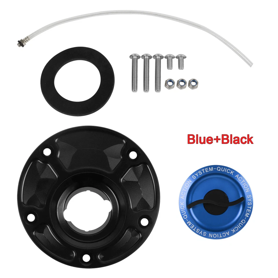 CNC Keyless Fuel Tank Gas Cap Cover For Ducati ST3 2004-07 ST3S 06-07 ST4/S ST2 Foto 4 de 4