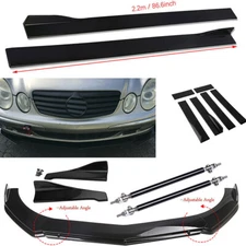 For Mercedes-Benz Front Bumper Lip Spoiler Splitter Body Kit/Side-Skirt Rear/