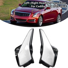 Left+Right Headlight Lens Cover Per Cadillac ATS 2013-2018 Y9