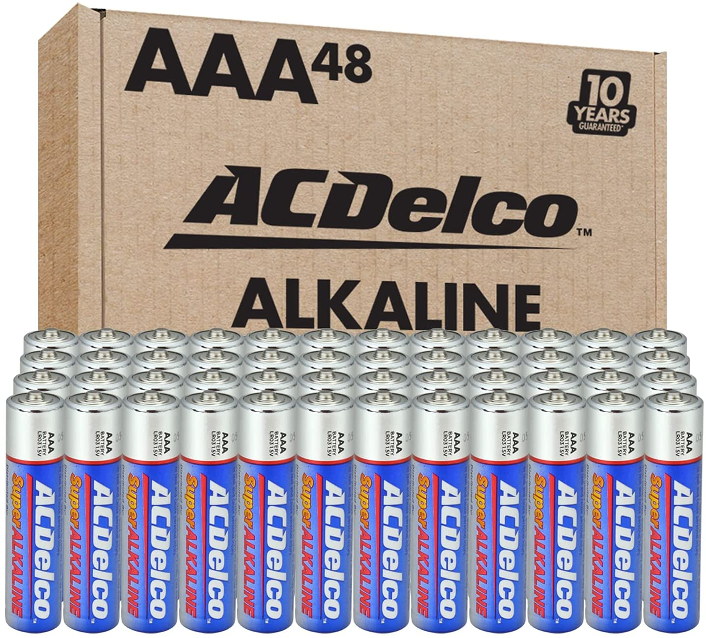Acdelco AAA Batteries, Maximum Power Super Alkaline Battery  48-Count-image