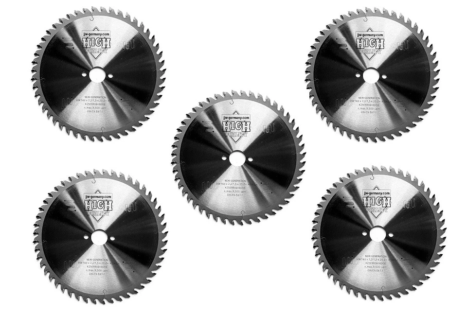 JJW-GERMANY 5 St. HM Sägeblatt im Sparpack 160 x 2,2 x 20 Z= 48 WZ für Festool ATF 55 RBQ