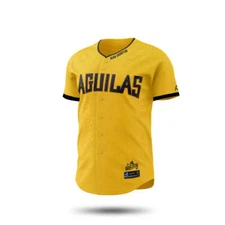 2024-2025 OFFICIAL Aguilas Cibaeñas Full Button Jersey - Gold