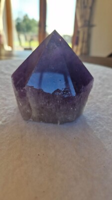 Großer Premium Amethyst Quarz lila 21 Kristall Quarz Spitzenturm 461g