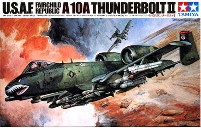 Tamiya 61028 1/48 Scale Model Aircraft Kit USAF A-10 Thunderbolt