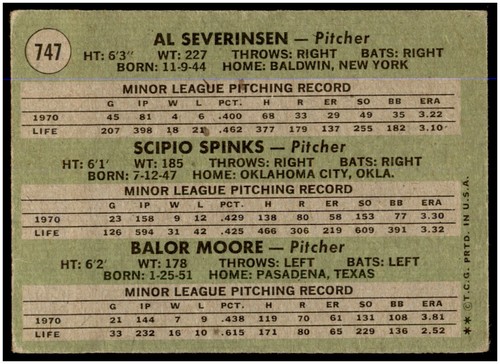 You Pick 1971 Topps Baseball EX Unless otherwise noted #467-752 BX1A - Picture 487 of 497