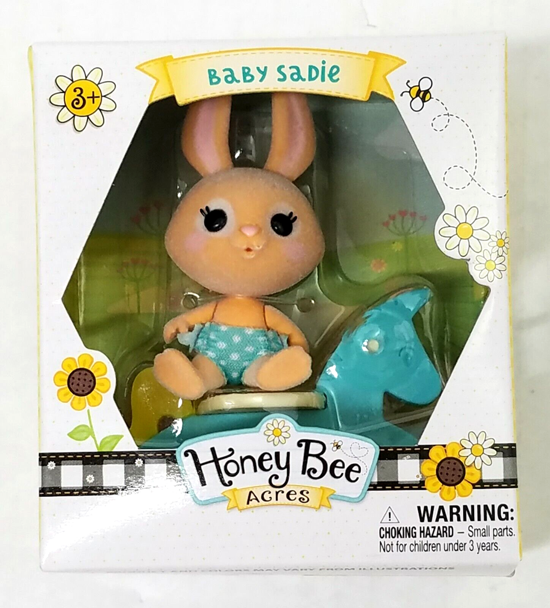 Honey Bee Acre BABY SADIE Flocked Bunny Rabbit Easter NIB Fuzzy