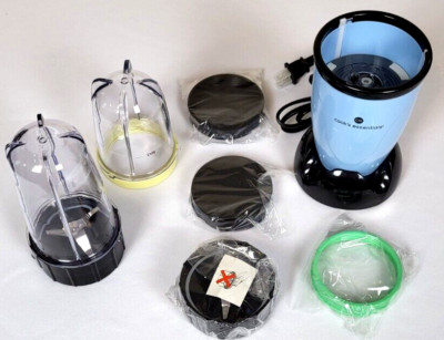 Cook's Essentials Brand New 260 Watt 9-Piece Blue Turbo Food Chopper #SL380E