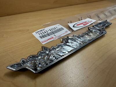 NEW OEM 73-81 LAND CRUISER CHROME FRONT FENDER EMBLEM NAMEPLATE